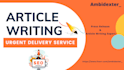 write a researched article or blog post in a human voice