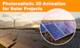 create photorealistic 3d animation for solar energy projects