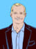 draw a portrait with clean line and flat colors