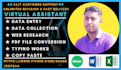 do excel data entry,lead generation as a virtual assistant