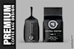 do premium coffee bag design and product label design