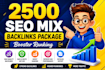 do 2500 SEO mix backlinks package booster ranking
