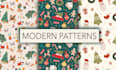 design unique seamless pattern, textile print, and packaging