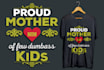 do typography and trendy custom merch t shirt