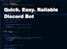 make a professional discord bot using discordjs