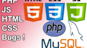 fix HTML, CSS, bootstrap, PHP, mysql, jquery issues
