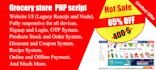 setup supermarket grocery home delivery website