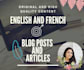 create unique french or english content for your web sites and blogs