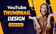 design attractive youtube thumbnails and gig images