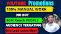 do organic youtube video promotion and optimize