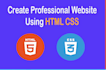 create custom website using html css