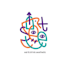 make simple and colorfull typo logo