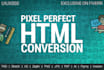 convert jpg,psd,png into pixel perfect HTML code