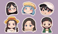 create chibi head icon for twitch, youtube or stickers