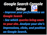 setup webmaster tools, search console and sitemap