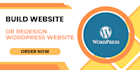build website and do website redesign for wordpress website