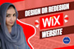 design wix ecommerce website or redesign wix website design