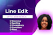 line edit your long form content up to 2000 words