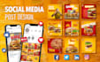 design 10 social media posts or ads for instagram, facebook,
