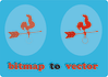 vectorize, bitmap logo or image into eps ai or cdr files