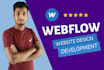 create webflow website design and fix webflow