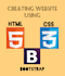 create a website using html5, css3 and bootstrap