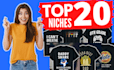 research profitable niches for merch by amazon teespring redbubble
