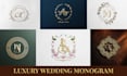 design a luxury wedding monogram or couple initials logo