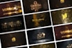 do luxury gold logo animation intro 24h delivery 4k