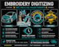 do embroidery digitizing for embroidery design, embroidery patch into dst pes