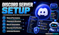 set up community discord server within 24 hours