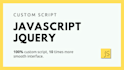 write a custom js, javascript, jquery script