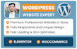 build responsive wordpress website design seo or woocommerce