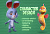 create a  premium quality 3d cartoon character