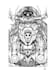create black and white surrealism line art illustration