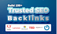 do 150 trusted SEO backlinks, link building