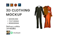 make 3d clothing mockups for 3d fashion apparel in clo3d