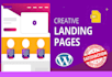 design landing page and coming soon for  responsive  website