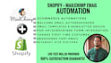 integrate shopify with mailchimp set up email automation popup