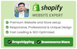 build shopify store, design ecommerce website on shopify