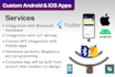 develop mobile app with bluetooth, API integration