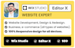 build responsive wix studio website wix design redesign seo
