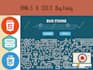 design a creative HTML webpage or website and CSS bug fixing