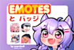 draw custom chibi twitch emotes and sub badges