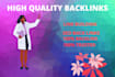 do high PR link building, backlinks mannually in USA