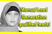 do manual lead generation, b2b lead generation