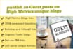 publish 10 guest posts on high metrics unique blogs