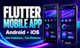 develop a flutter app for android and ios