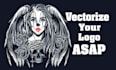 convert to vector, vector tracing, redraw logo asap