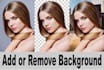perfectly remove or add background of your images